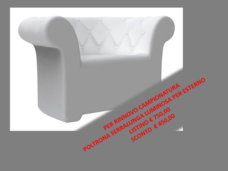 Poltrona Serralunga luminosa prezzo OUTLET